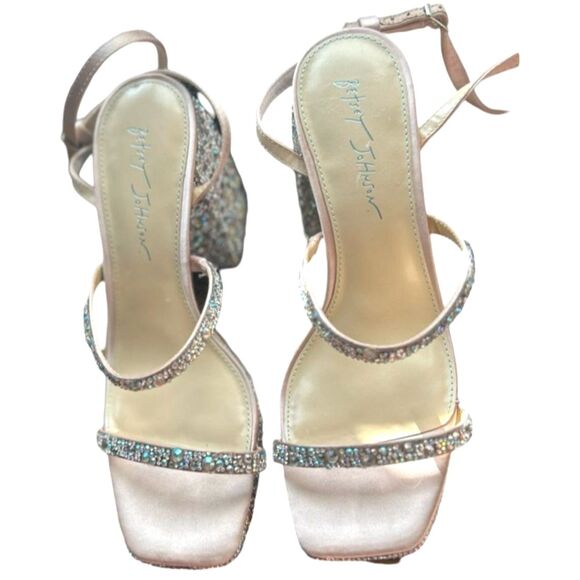 Betsey Johnson Jany rhinestone platform sandals - Picture 2 of 6